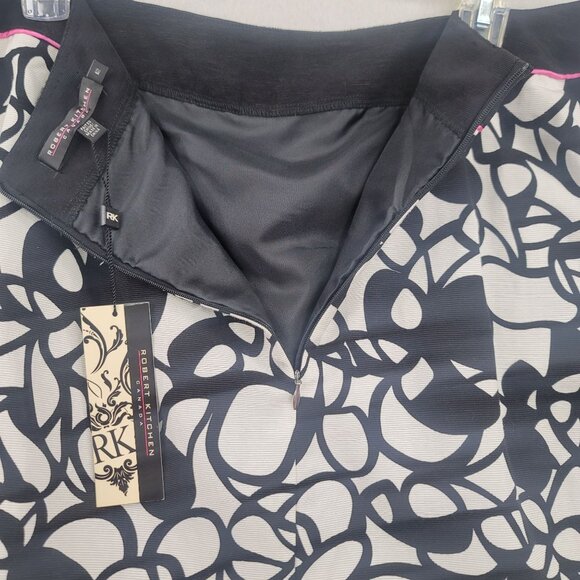 Robert Kitchen Size 12 High Waist A-Line Skirt Contemporary Boho Chic Deadstock - Picture 3 of 9